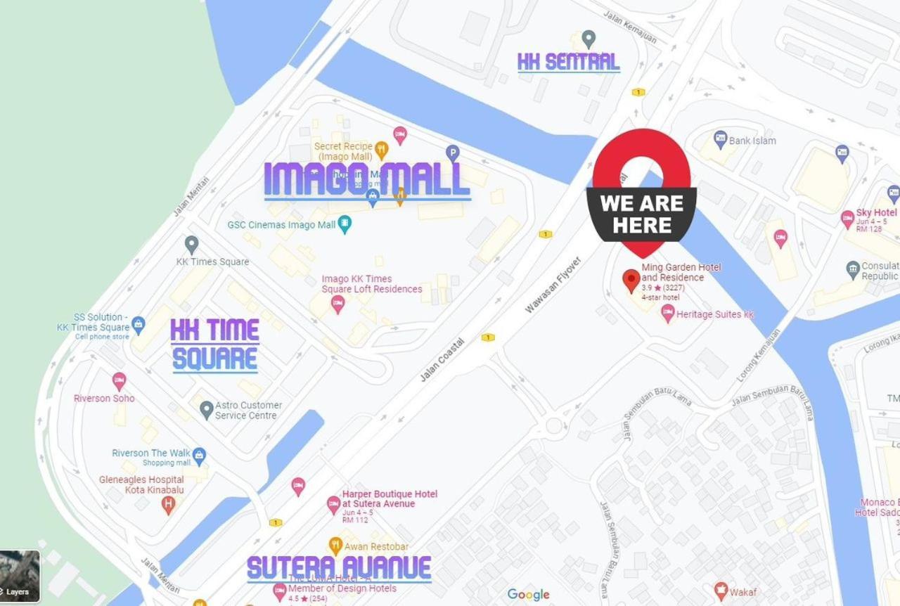 New Homestay !! Heritage Suites Near Imago Mall City Central , Free Highspeed Wifi & Netflix , Kota Kinabalu Extérieur photo